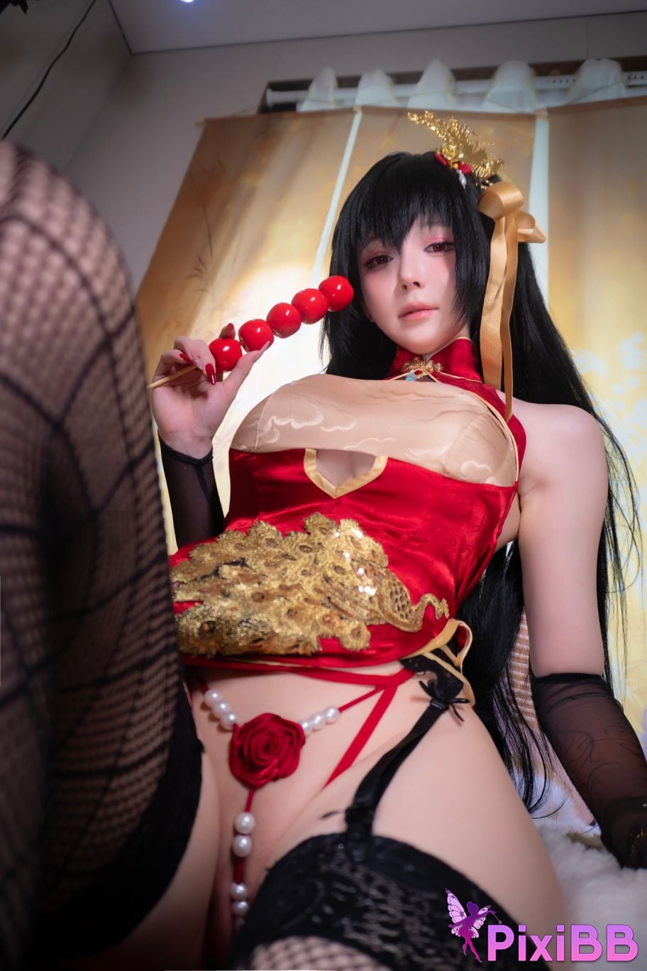 Cosplayer Xiaoyangze yixiaoyangze Dafeng cheongsam PixiBB.COM 045