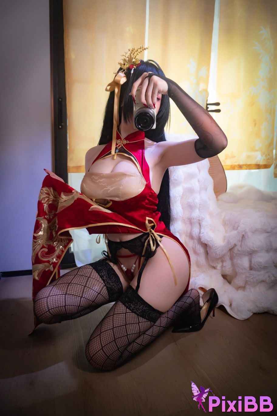Cosplayer Xiaoyangze yixiaoyangze Dafeng cheongsam PixiBB.COM 048
