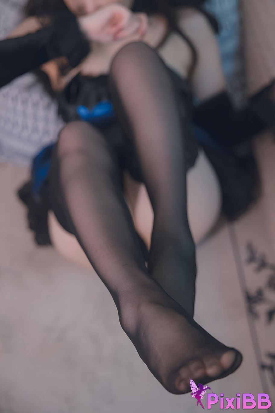 Cosplay Astra Blue Lace Dress PixiBB.COM 038