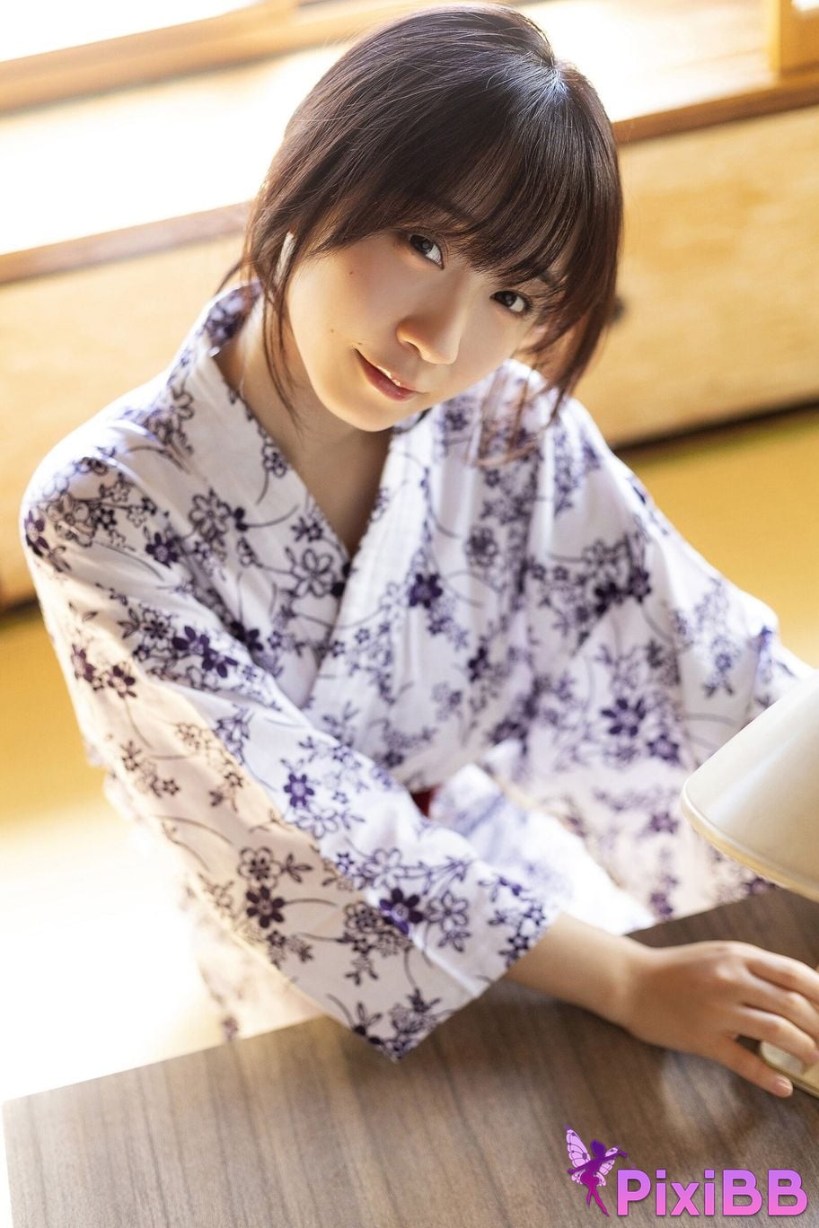 Japanese Idol Moe Iori cartoon action digital photo collection Lets stay together for one night and two days PixiBB.COM 025