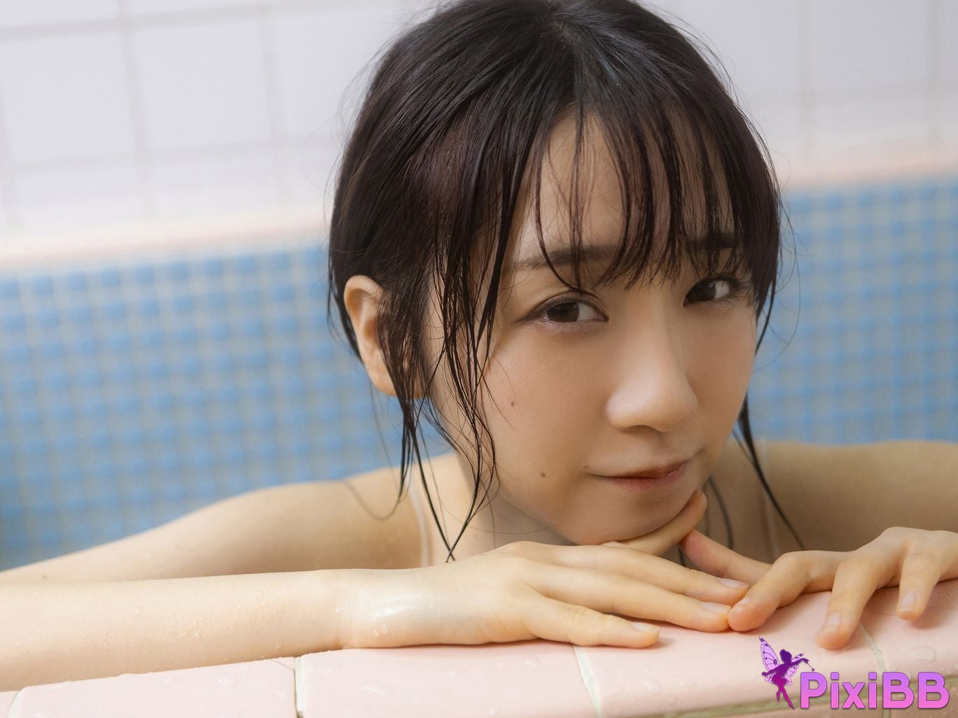 Japanese Idol Moe Iori cartoon action digital photo collection Lets stay together for one night and two days PixiBB.COM 058