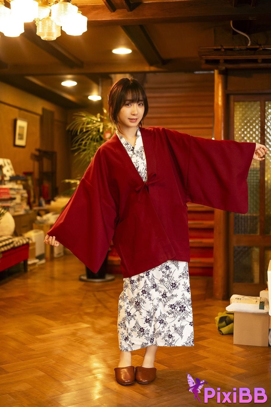 Japanese Idol Moe Iori cartoon action digital photo collection Lets stay together for one night and two days PixiBB.COM 066