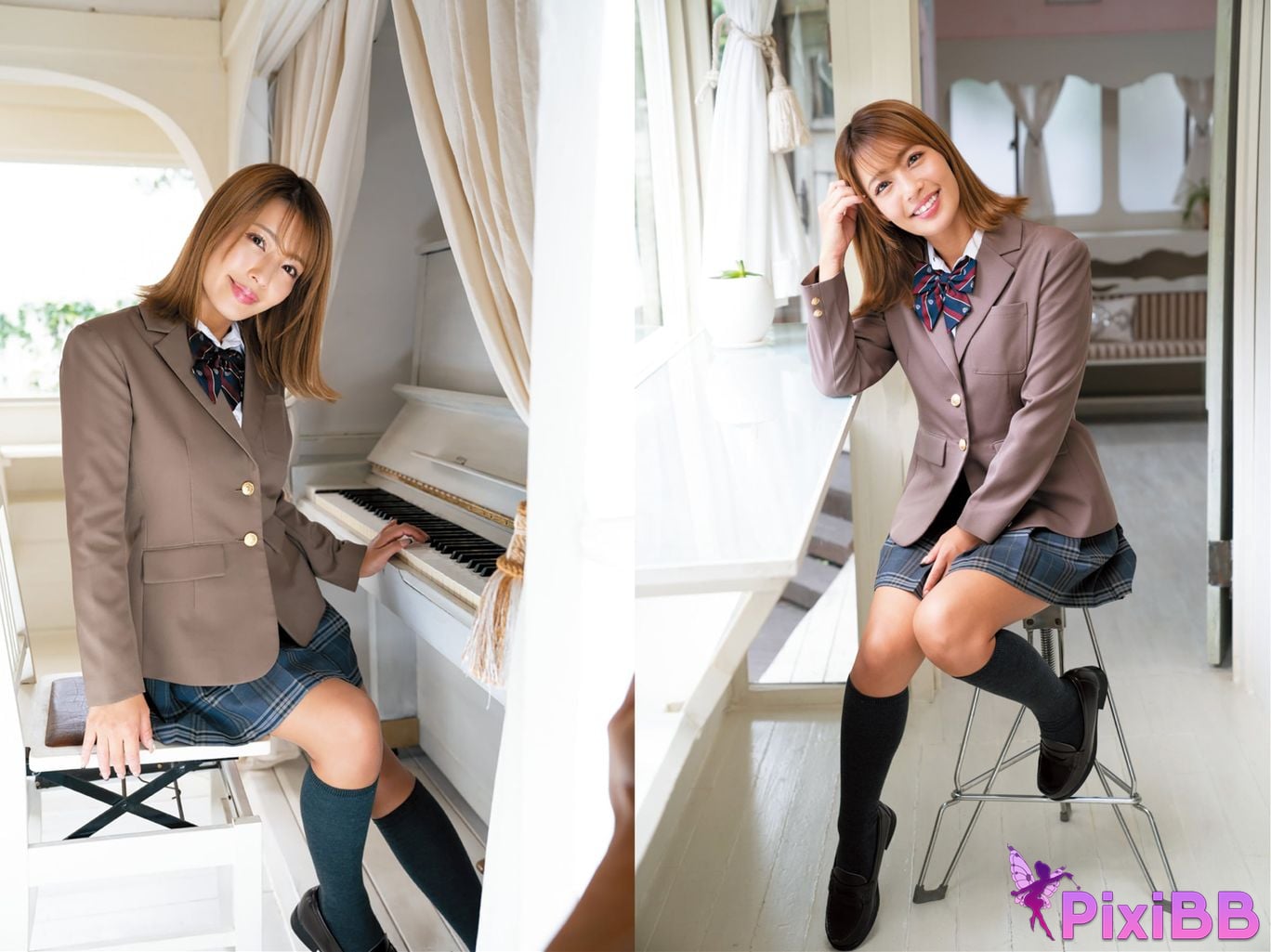 Japanese Idol Hashimoto Rina Qiao Ben Li Cai Asa Gei Secret digital photo book sister blazer special Sweet temptation during lunch break PixiBB.COM 016