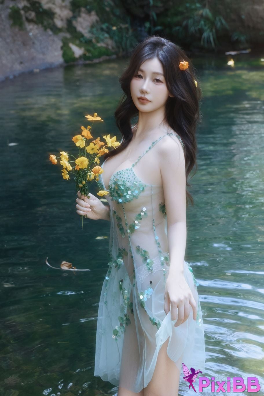 XR Uncensored Yin Tian R18 Xiuren.com Model Ridge by the Water PixiBB.COM 004