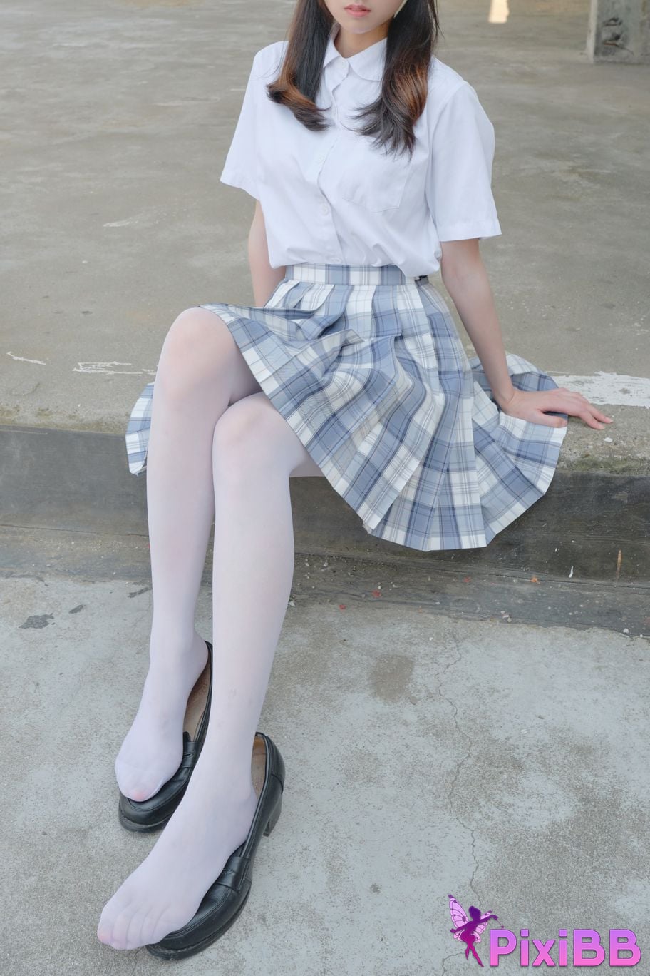 Photos of Senluo Consortium internal photos Xiaoqi JK white silk 13D PixiBB.COM 011