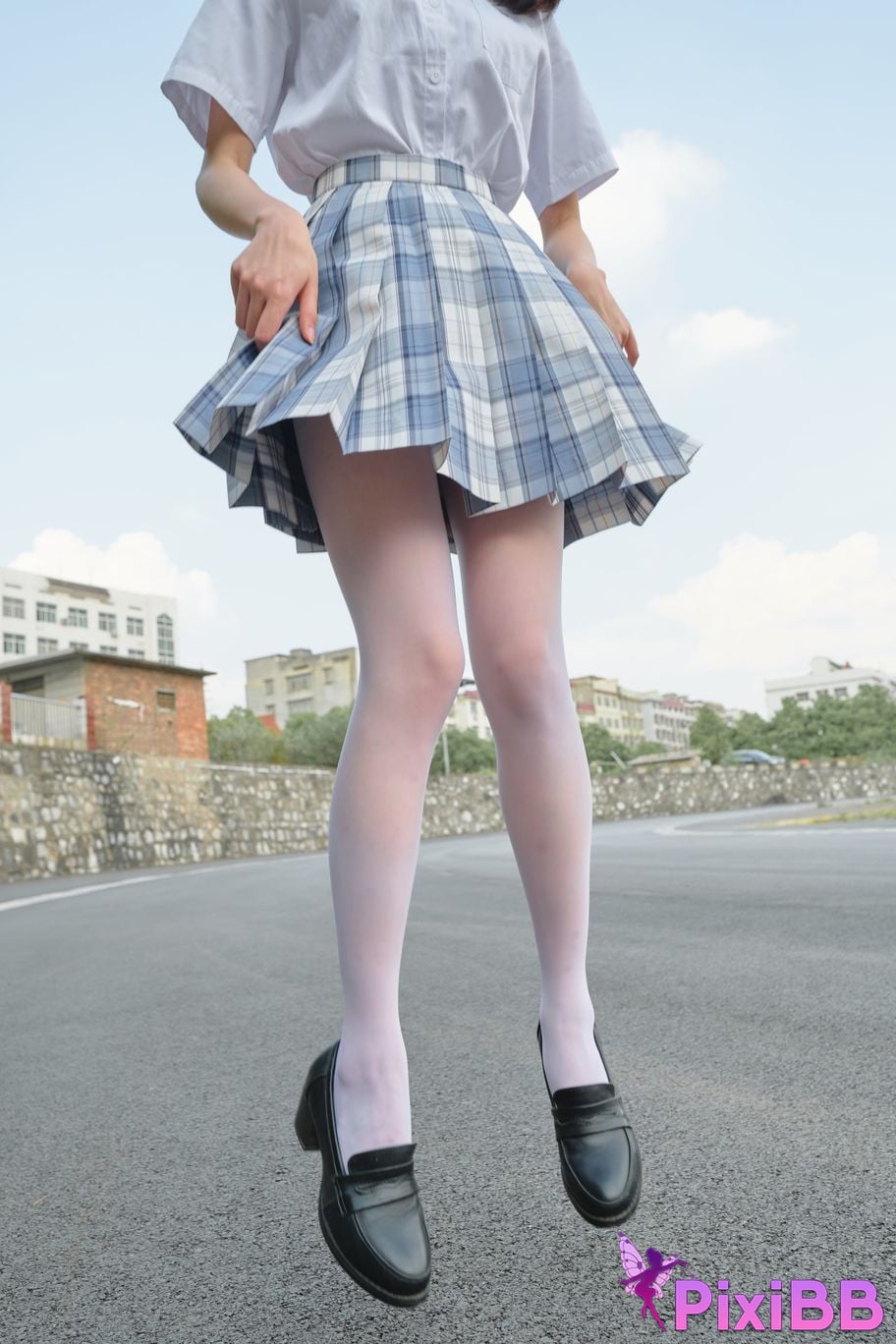 Photos of Senluo Consortium internal photos Xiaoqi JK white silk 13D PixiBB.COM 027