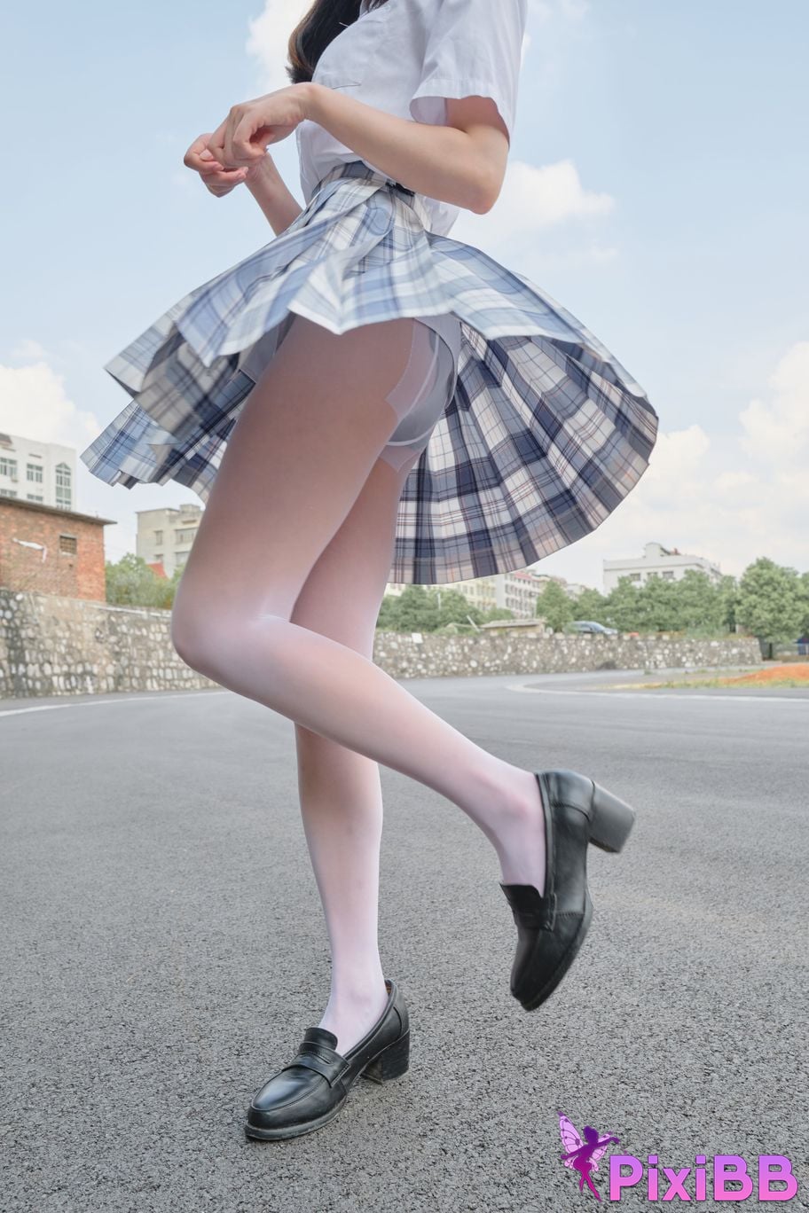 Photos of Senluo Consortium internal photos Xiaoqi JK white silk 13D PixiBB.COM 034