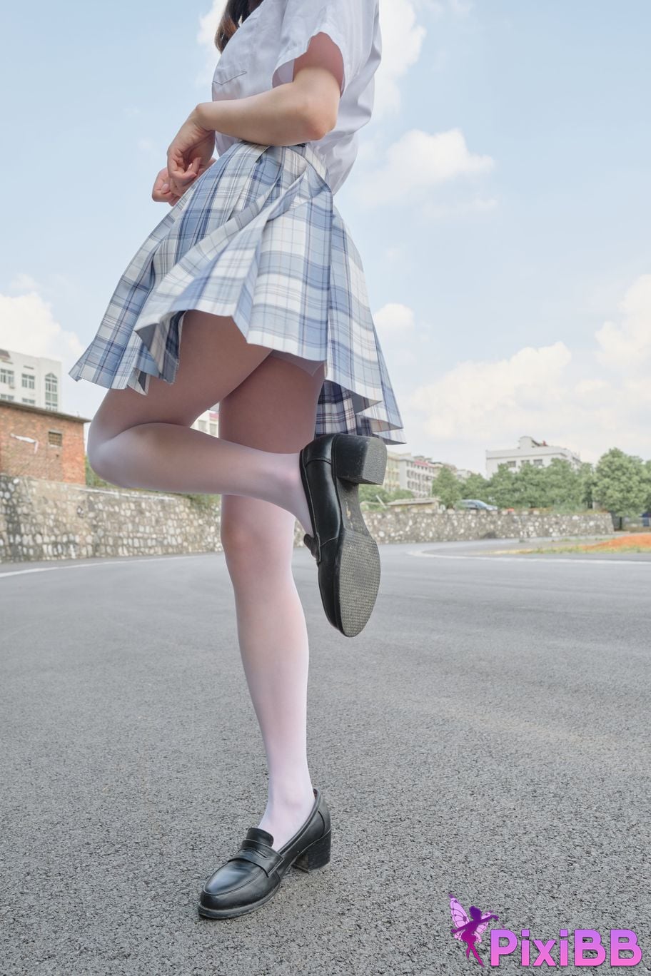 Photos of Senluo Consortium internal photos Xiaoqi JK white silk 13D PixiBB.COM 037