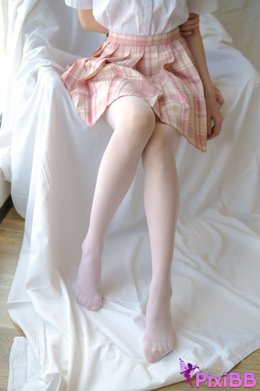 Photos of Senluo Consortium internal photos Xiaoqi JK white silk 13D PixiBB.COM 047