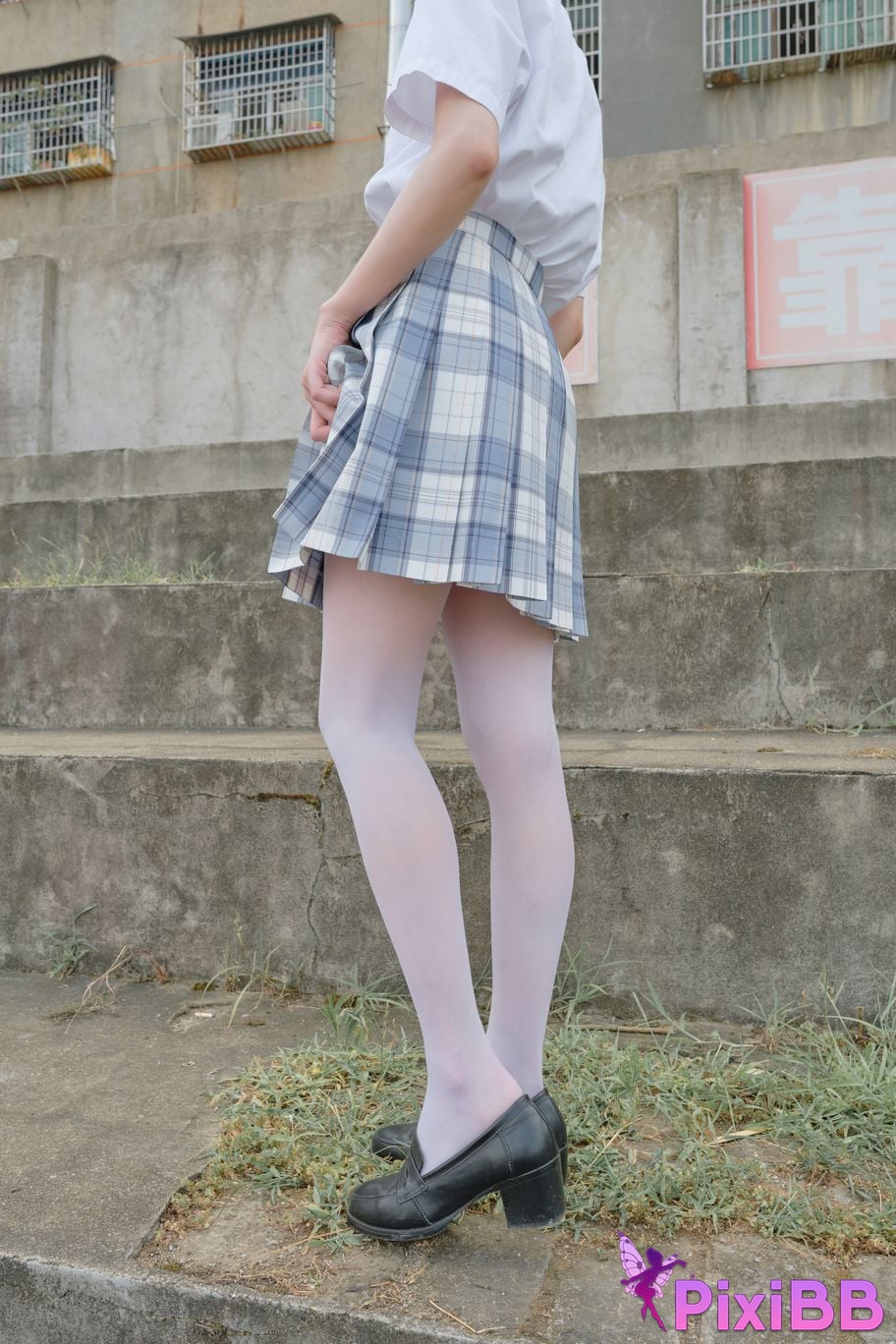 Photos of Senluo Consortium internal photos Xiaoqi JK white silk 13D PixiBB.COM 074