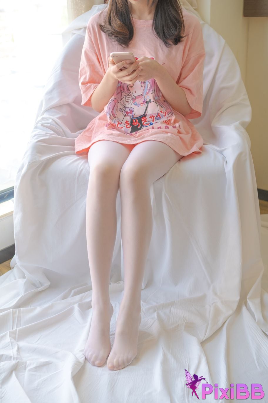 Photos of Senluo Consortium internal photos Xiaoqi JK white silk 13D PixiBB.COM 078