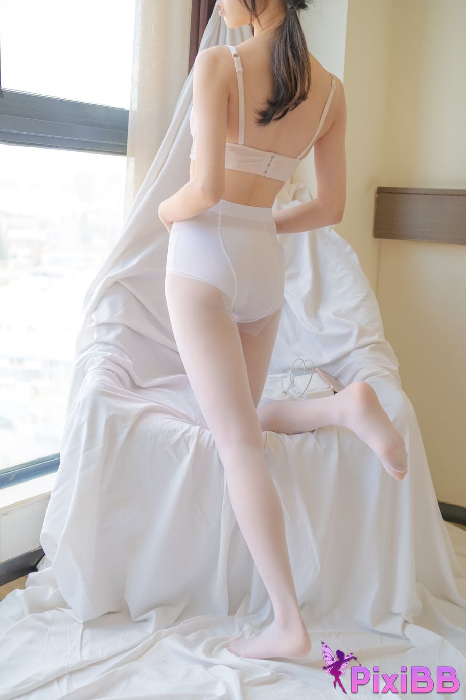 Photos of Senluo Consortium internal photos Xiaoqi JK white silk 13D PixiBB.COM 106