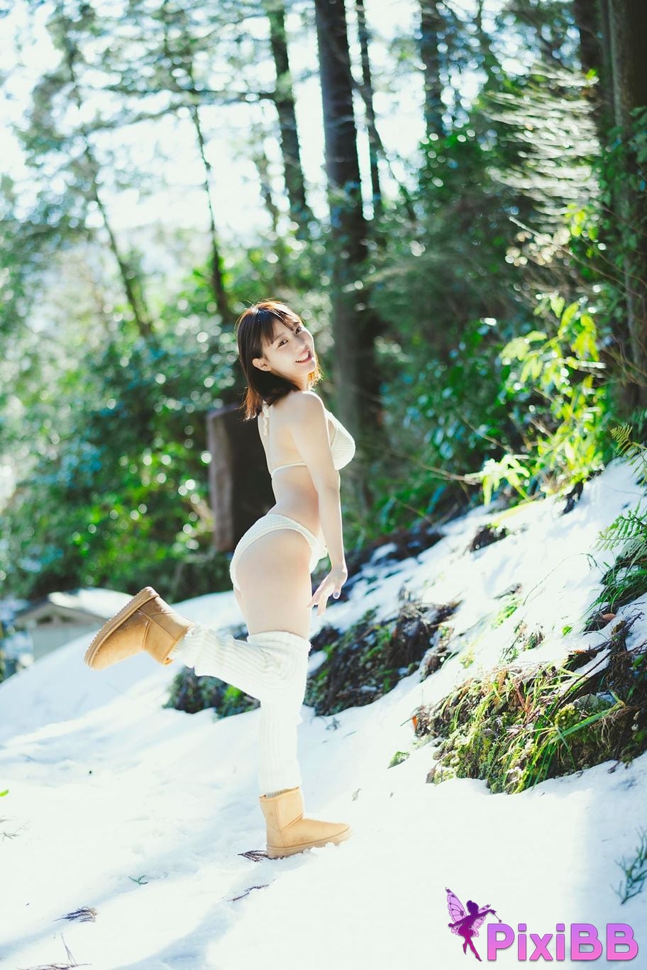 Japanese Idol Miku Tanaka Young Gangan Digital Limited Photo Book silver world PixiBB.COM 019