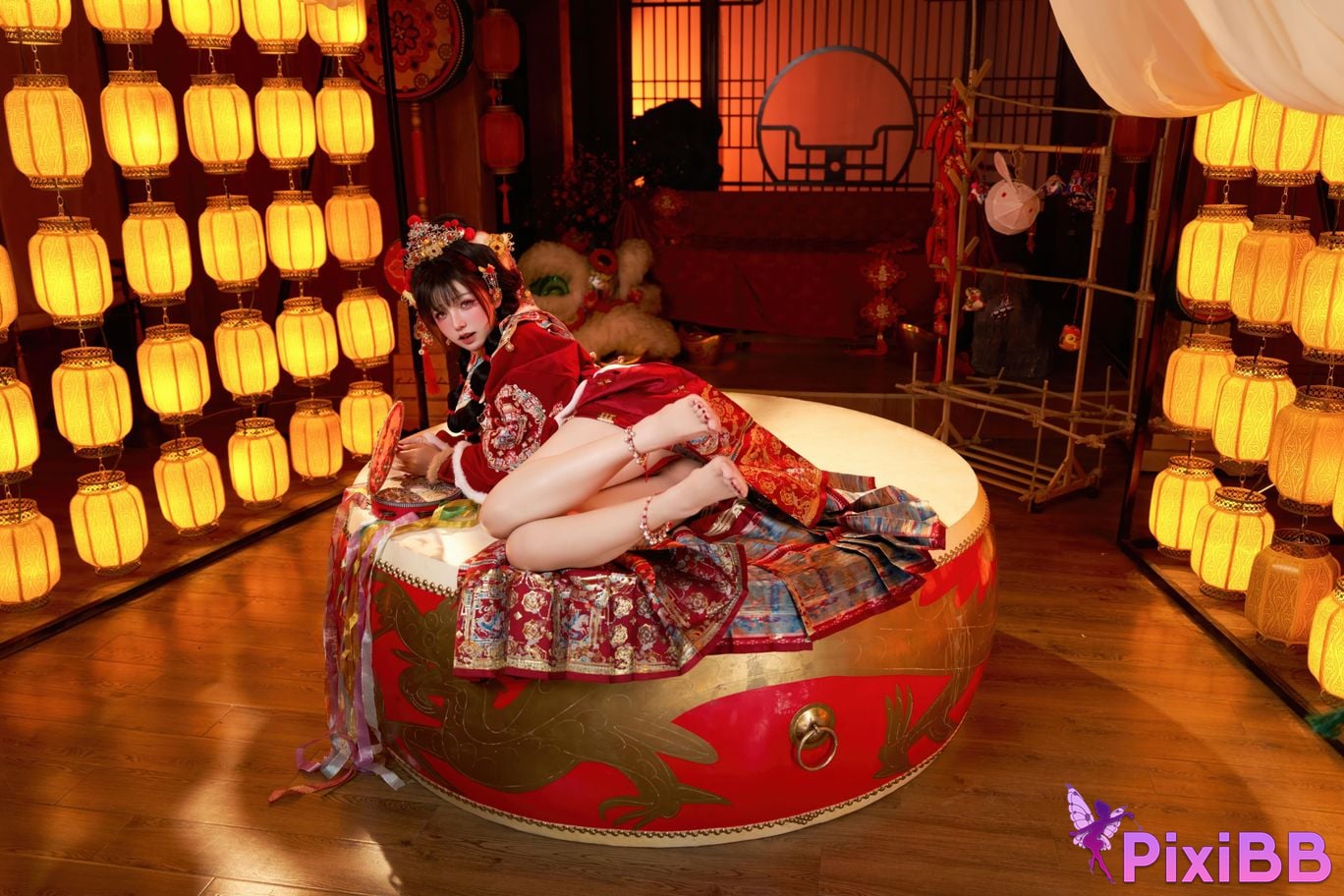 Cosplayer Axun kaOri new year photos PixiBB.COM 004