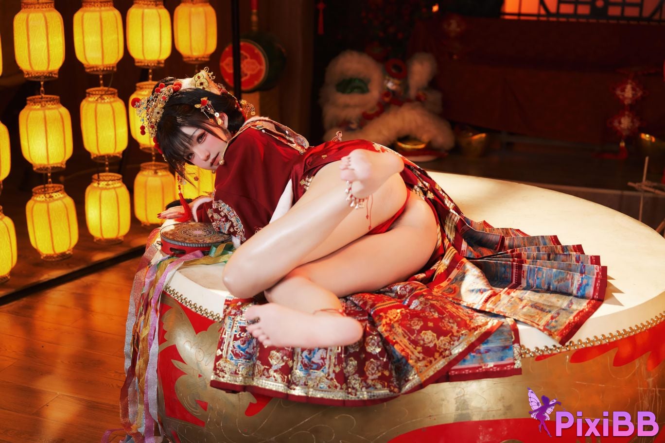 Cosplayer Axun kaOri new year photos PixiBB.COM 005