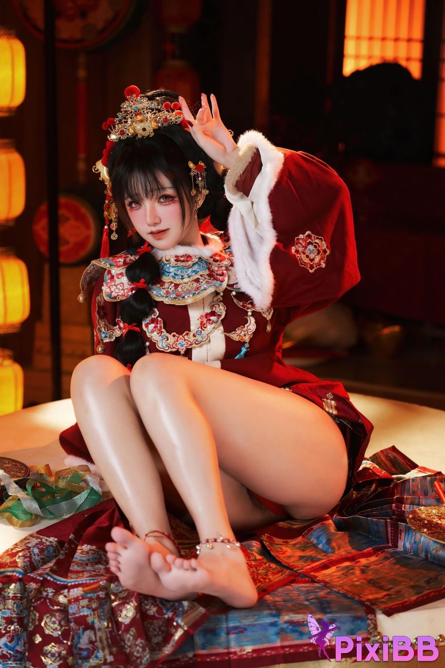 Cosplayer Axun kaOri new year photos PixiBB.COM 007