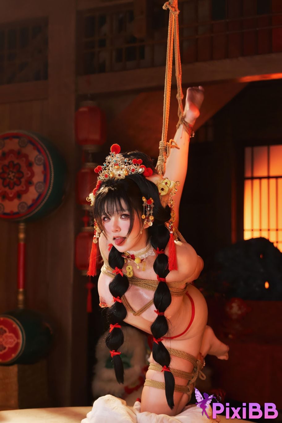 Cosplayer Axun kaOri new year photos PixiBB.COM 090