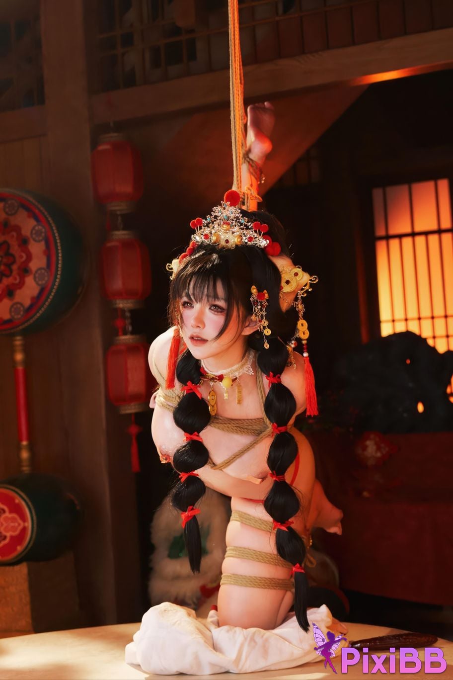 Cosplayer Axun kaOri new year photos PixiBB.COM 094