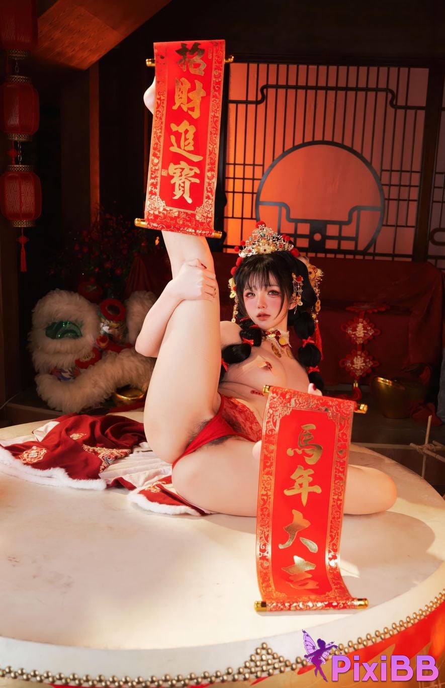 Cosplayer Axun kaOri new year photos PixiBB.COM 168