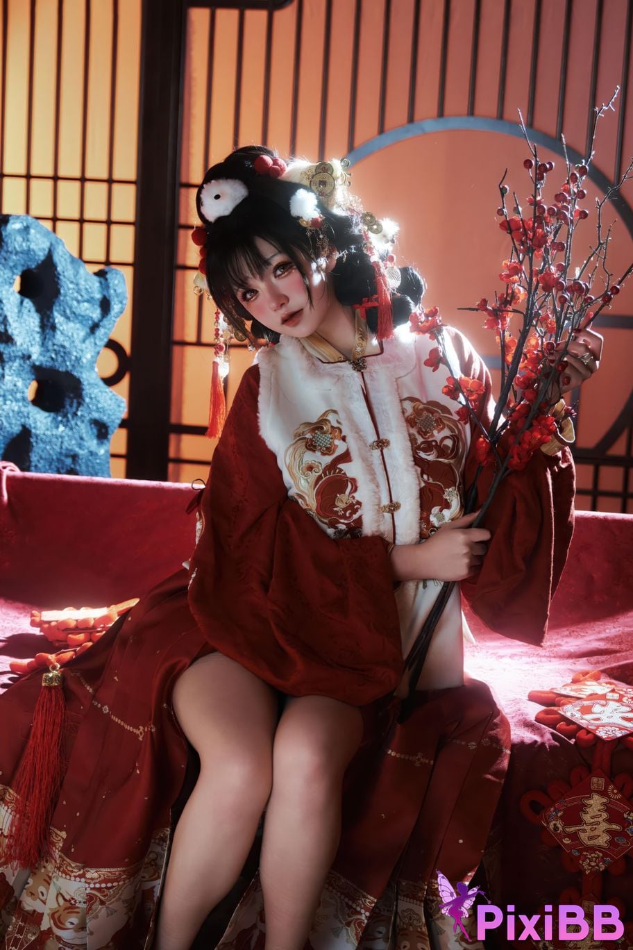 Cosplayer Axun kaOri new year photos PixiBB.COM 185