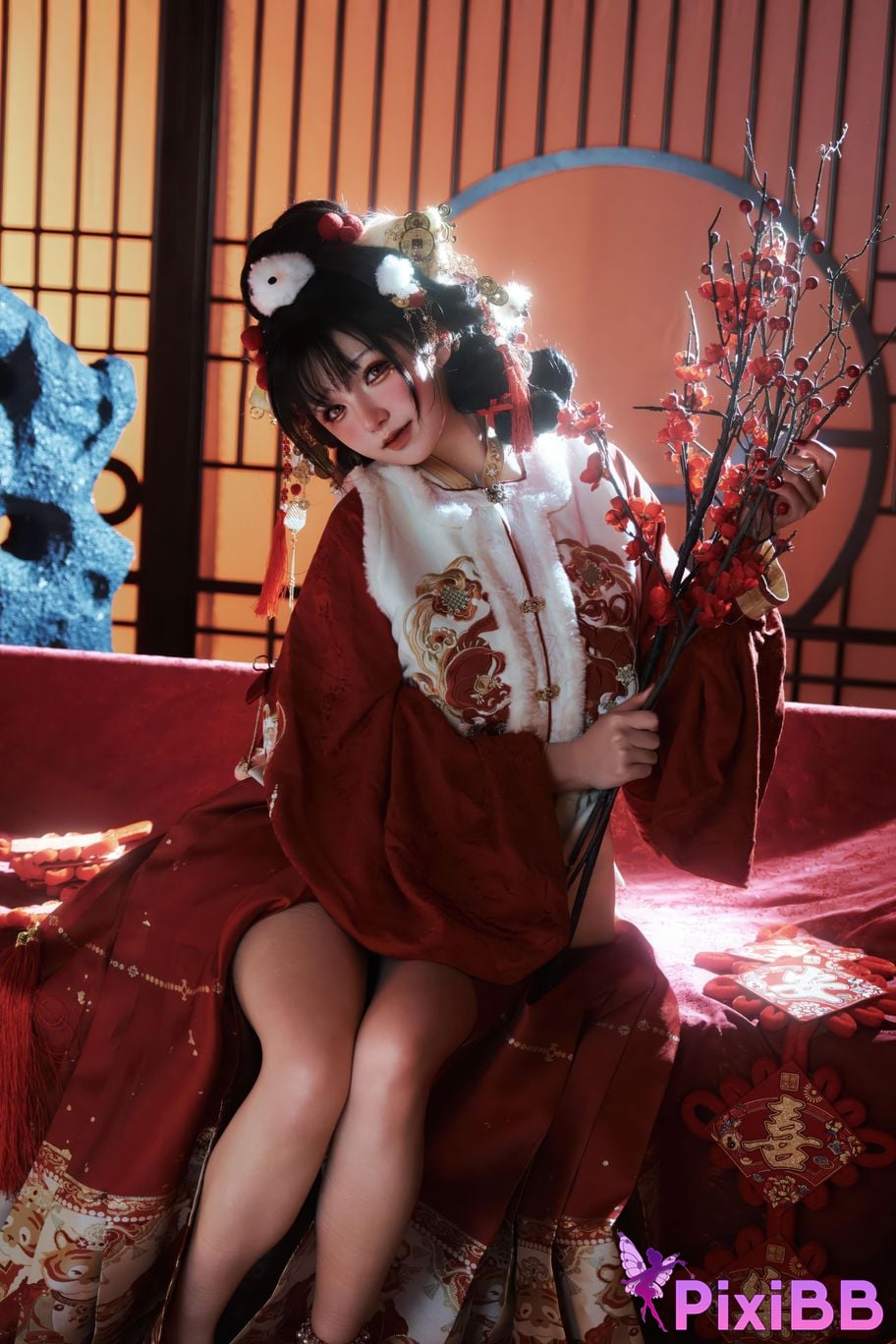 Cosplayer Axun kaOri new year photos PixiBB.COM 186