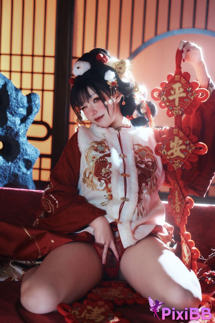 Cosplayer Axun kaOri new year photos PixiBB.COM 223