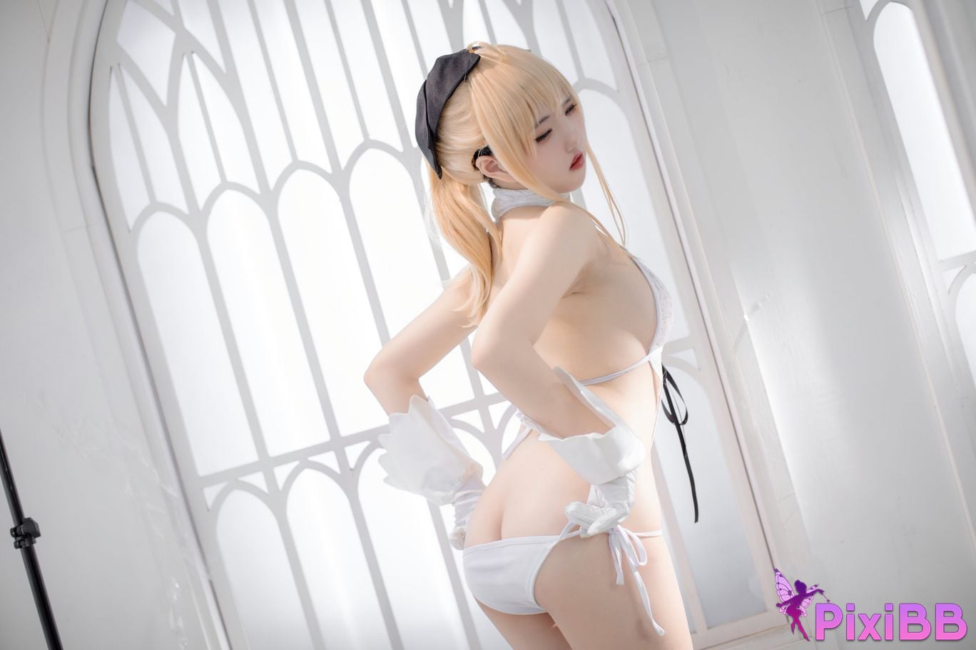 Cosplay Ah XunkaOri FGO whiteSaber PixiBB.COM 006