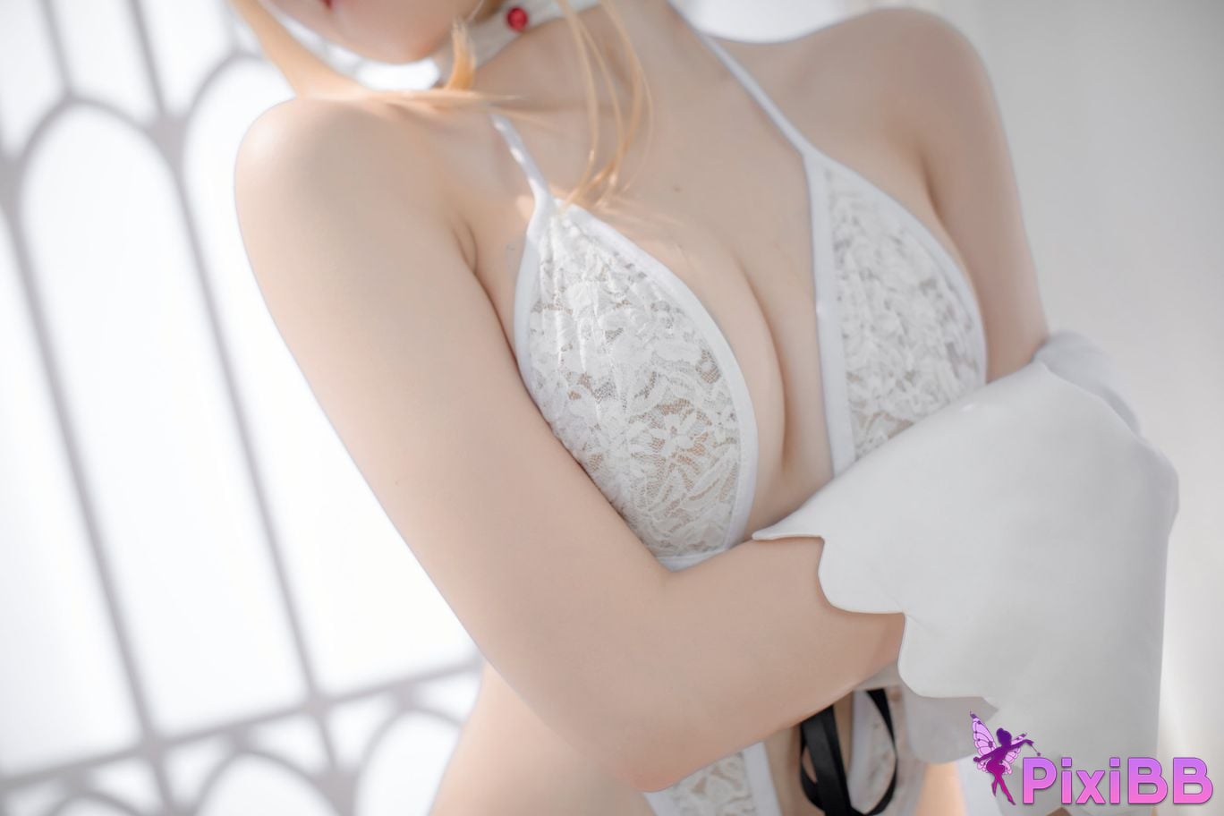 Cosplay Ah XunkaOri FGO whiteSaber PixiBB.COM 033