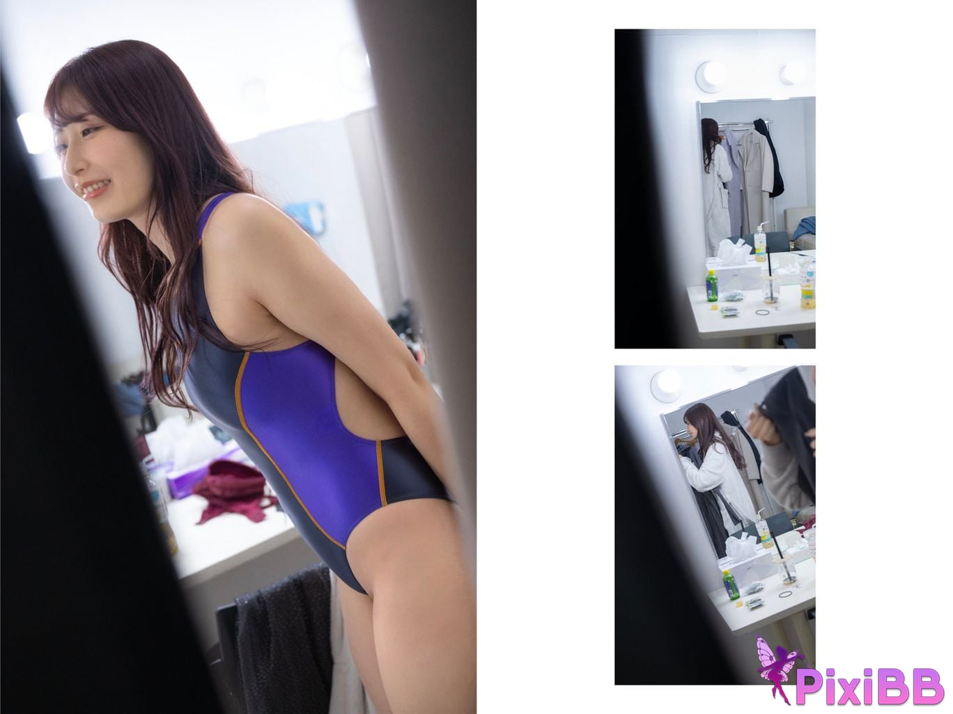 Japanese Idol Kasumi Tsukino First time undressing Amateur Kana Former race queen Nude photo collection PixiBB.COM 016