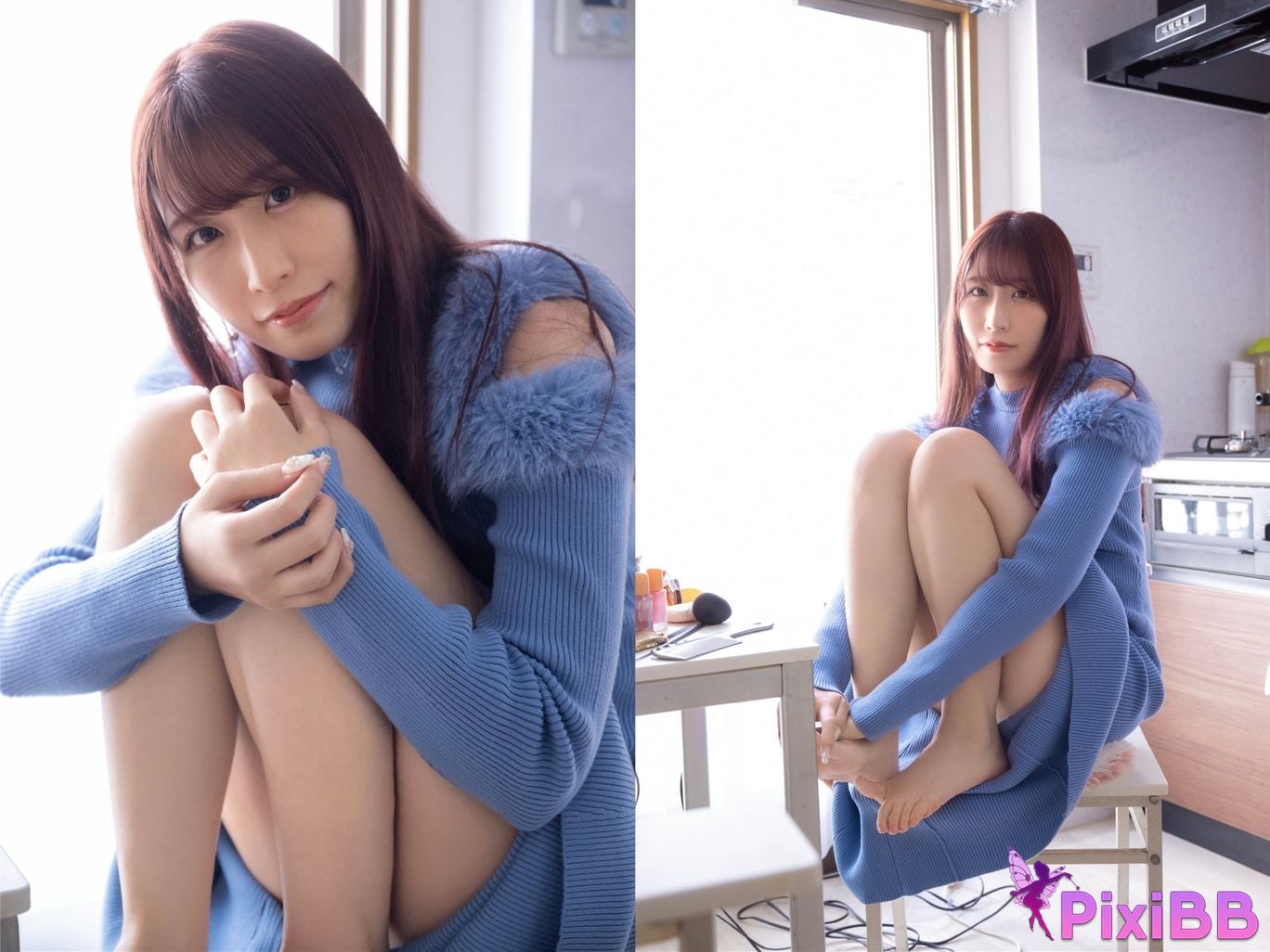 Japanese Idol Kasumi Tsukino First time undressing Amateur Kana Former race queen Nude photo collection PixiBB.COM 033