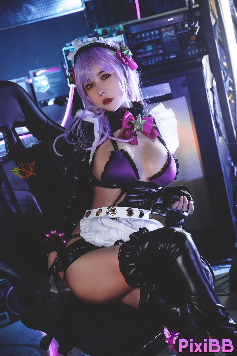 Cosplayer amazon catfish BB fan maid PixiBB.COM 002