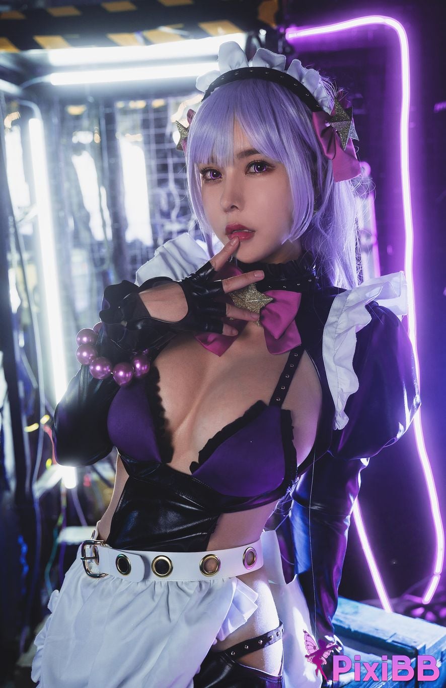 Cosplayer amazon catfish BB fan maid PixiBB.COM 005
