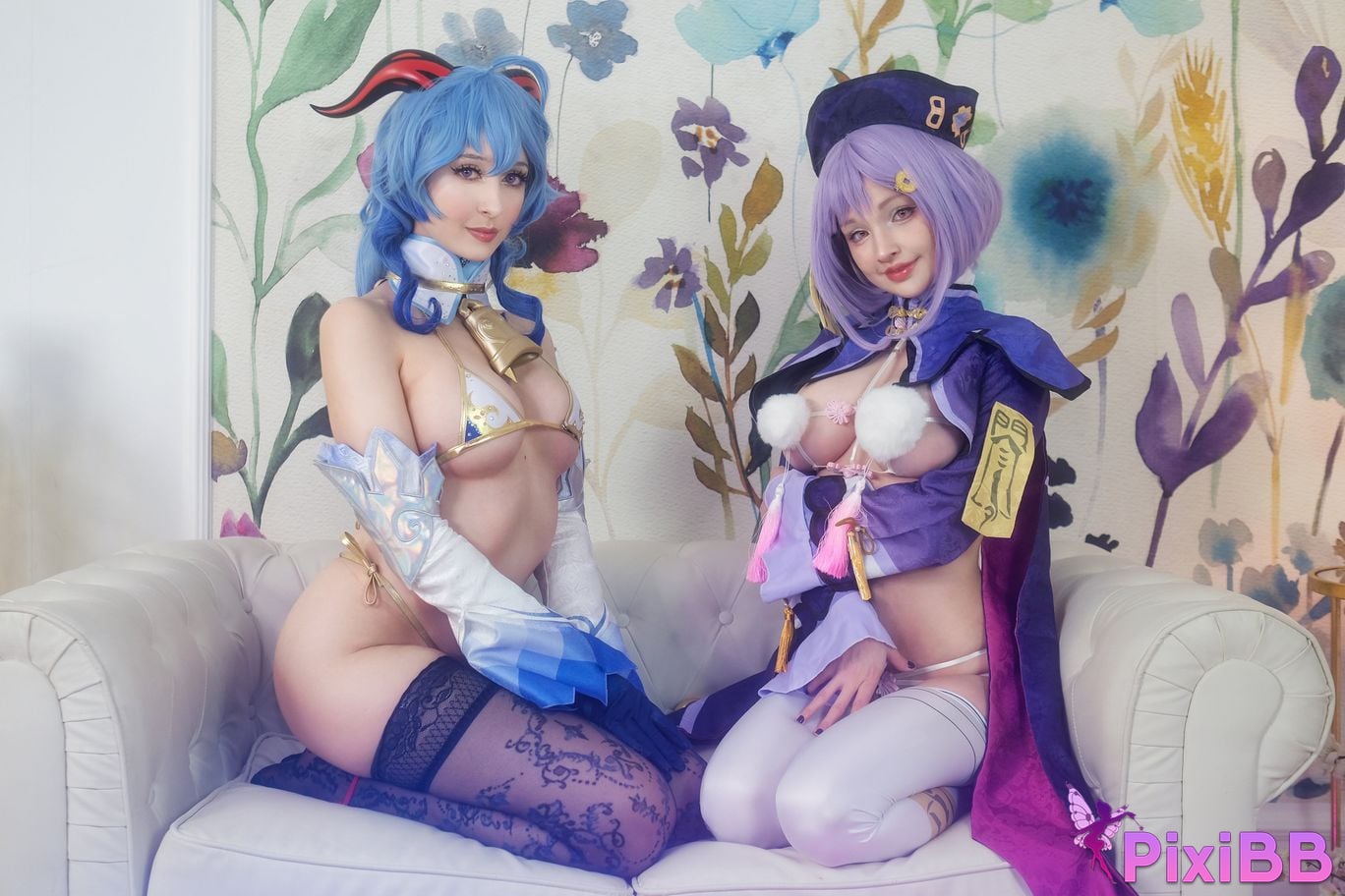 Hidori Rose & Gumiho Qiqi & Ganyu PixiBB.COM 3
