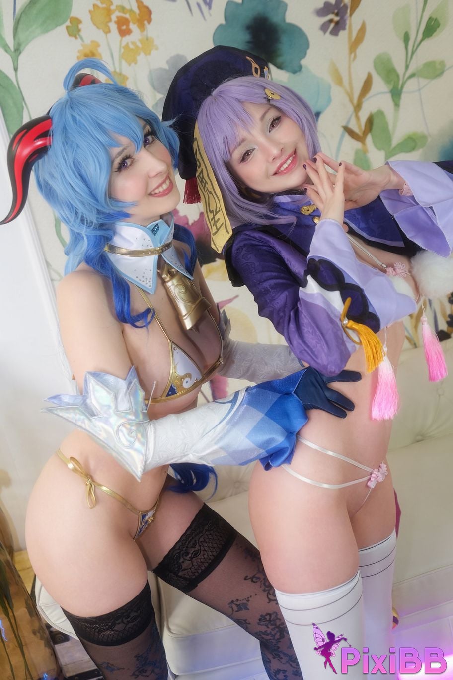 Hidori Rose & Gumiho Qiqi & Ganyu PixiBB.COM 33