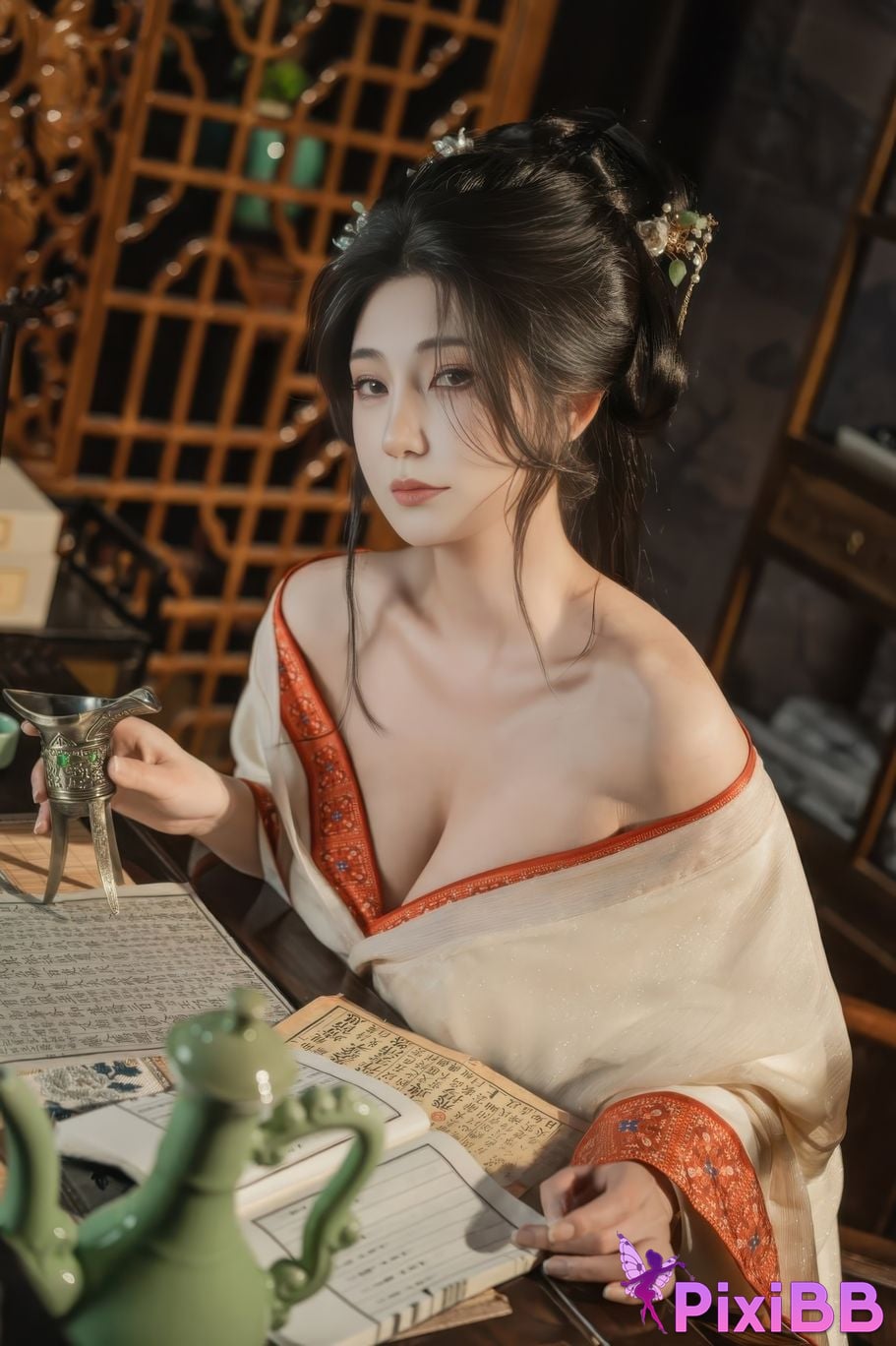 Cosplayer Xinglan is Lanlan and her name Lanmei. bound by infatuation PixiBB.COM 002