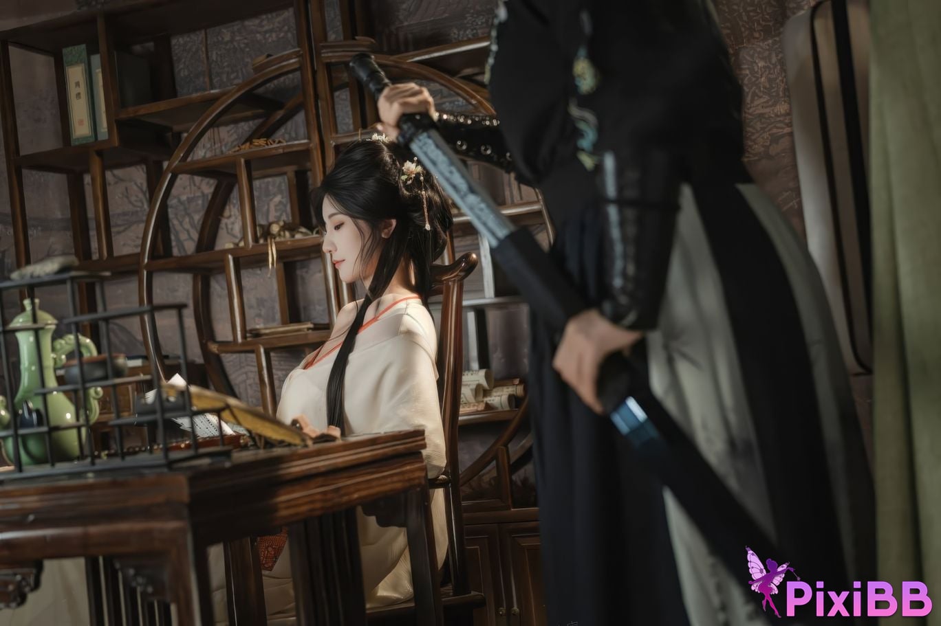 Cosplayer Xinglan is Lanlan and her name Lanmei. bound by infatuation PixiBB.COM 007