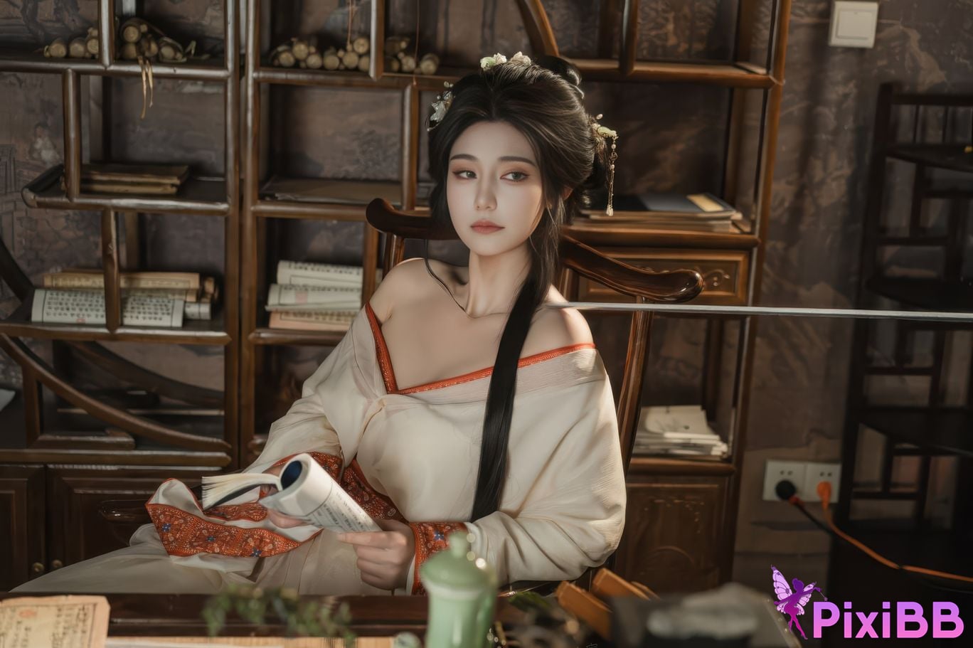 Cosplayer Xinglan is Lanlan and her name Lanmei. bound by infatuation PixiBB.COM 010