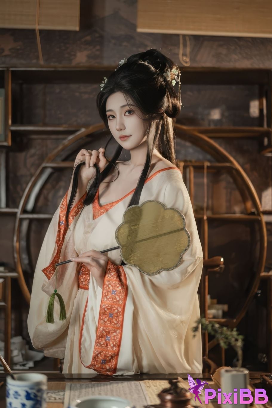 Cosplayer Xinglan is Lanlan and her name Lanmei. bound by infatuation PixiBB.COM 012