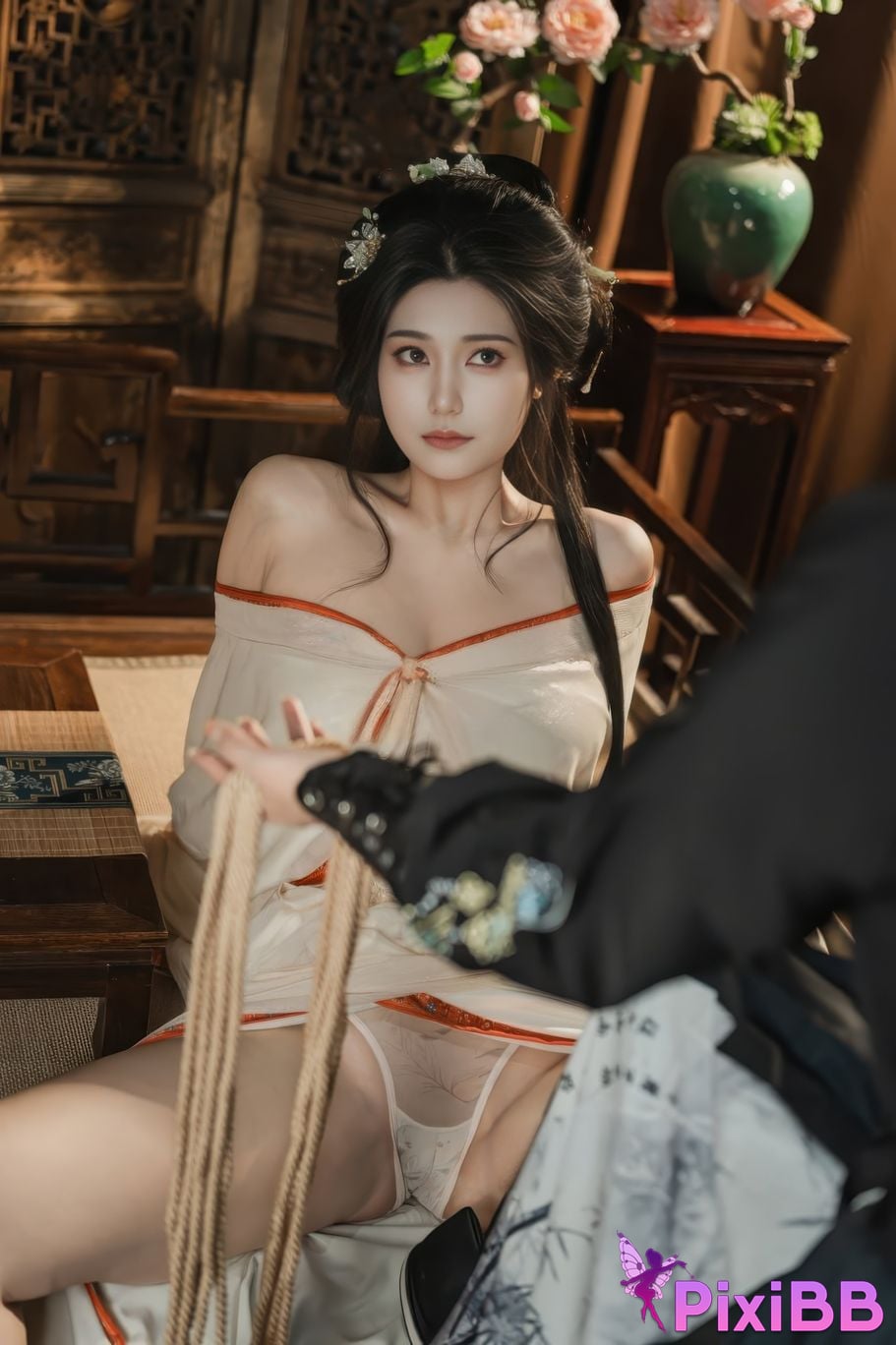 Cosplayer Xinglan is Lanlan and her name Lanmei. bound by infatuation PixiBB.COM 059