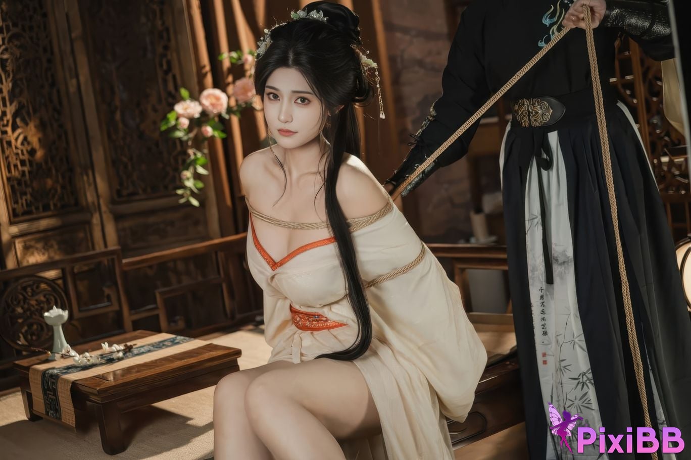 Cosplayer Xinglan is Lanlan and her name Lanmei. bound by infatuation PixiBB.COM 063