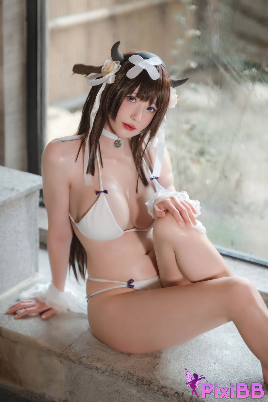 Cosplayer Saionji Nange azur lane Kashino bikini PixiBB.COM 002
