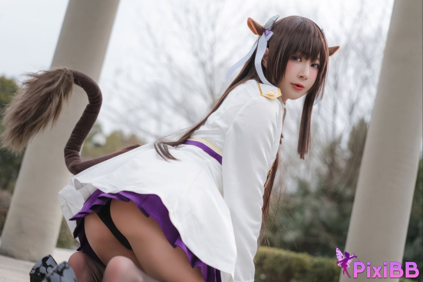 Cosplayer Saionji Nange azur lane Kashino leather PixiBB.COM 018