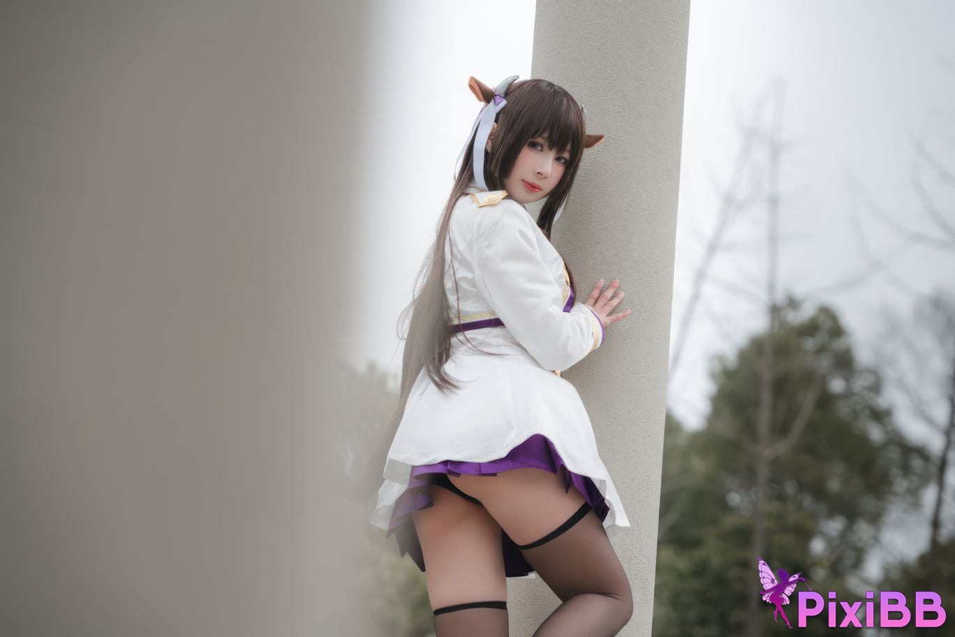 Cosplayer Saionji Nange azur lane Kashino leather PixiBB.COM 022