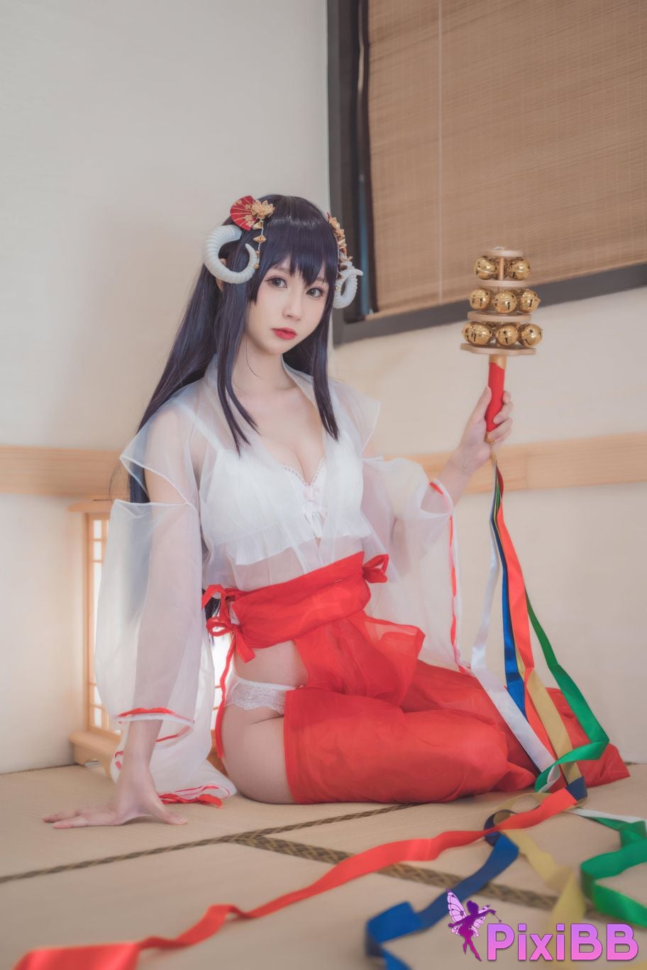 Cosplayer Saionji Nange transparent witch PixiBB.COM 001