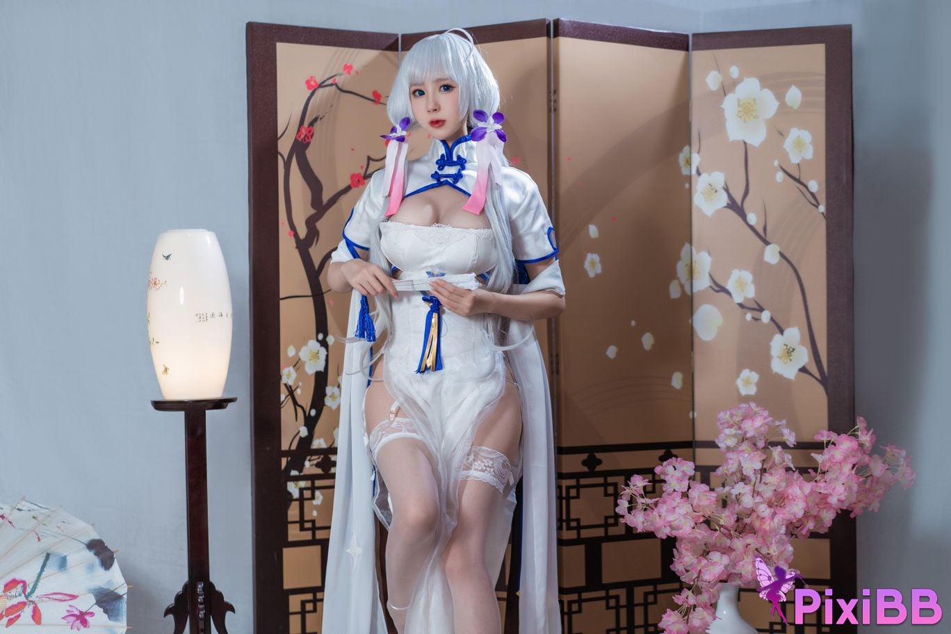 Cosplayer Saionji Nange azur lane Glorious cheongsam PixiBB.COM 001