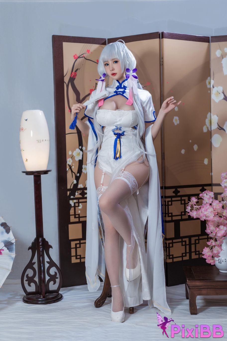 Cosplayer Saionji Nange azur lane Glorious cheongsam PixiBB.COM 002
