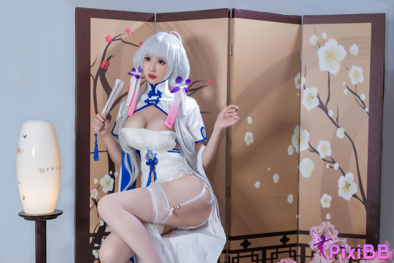 Cosplayer Saionji Nange azur lane Glorious cheongsam PixiBB.COM 003