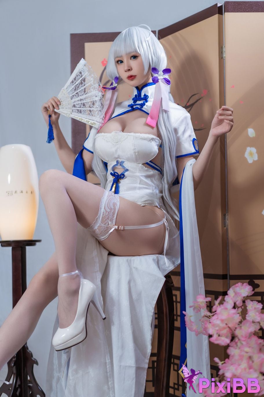 Cosplayer Saionji Nange azur lane Glorious cheongsam PixiBB.COM 005