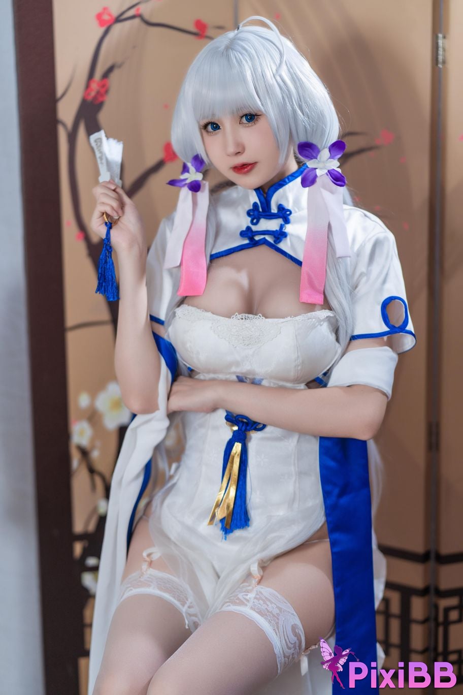 Cosplayer Saionji Nange azur lane Glorious cheongsam PixiBB.COM 007