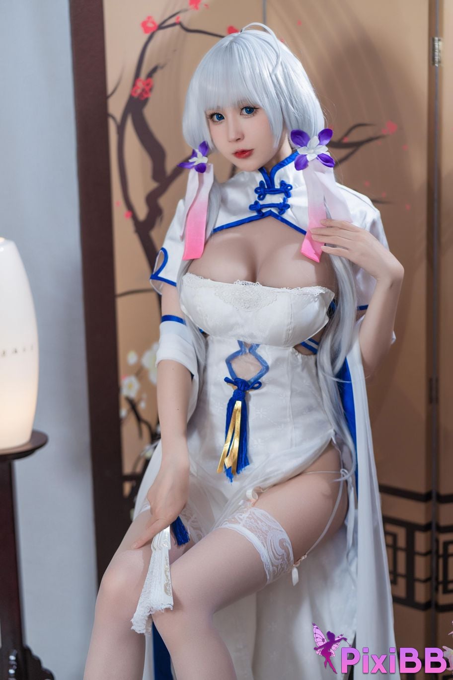 Cosplayer Saionji Nange azur lane Glorious cheongsam PixiBB.COM 008